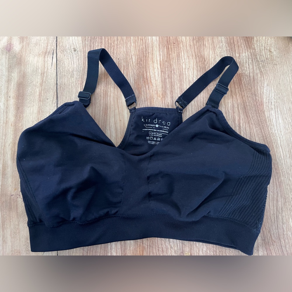 Kindred Bravely sublime nursing & pumping Bra black size medium busty